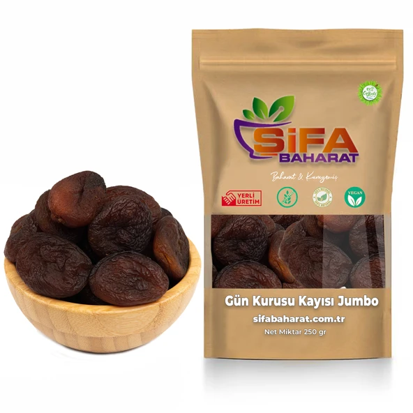 Şifa Baharat Gün Kurusu Kayısı Jumbo 250 gr ürün görseli