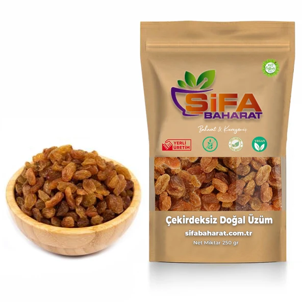 Şifa Baharat Çekirdeksiz Üzüm Doğal 250 gr - 1