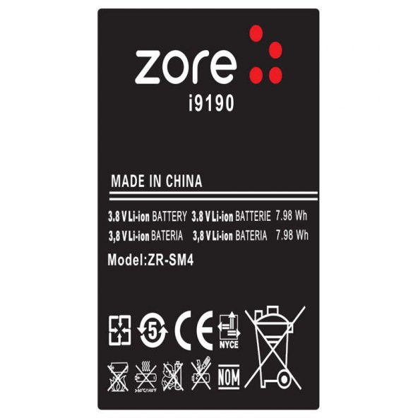 Galaxy S4 Mini Zore A Kalite Uyumlu Batarya - 2