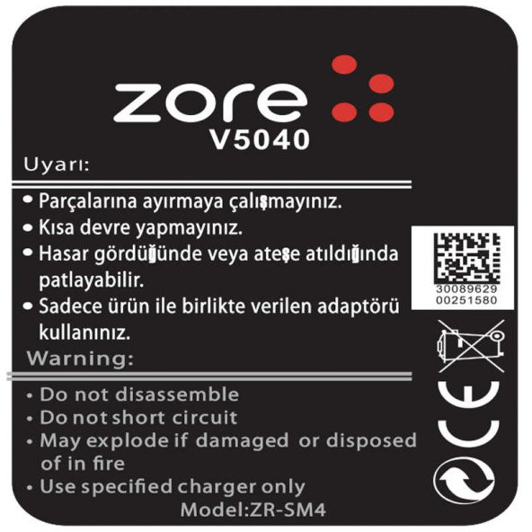 Vestel Venüs V3 5040 Zore A Kalite Uyumlu Batarya - 2