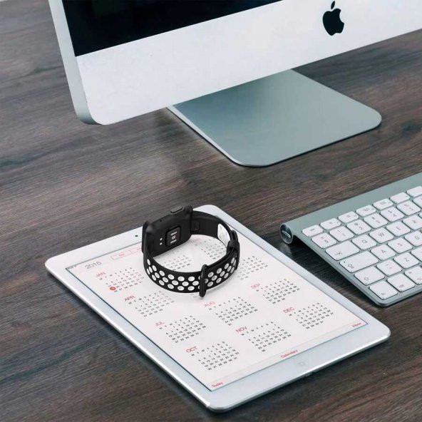 Xiaomi Redmi Watch 2 Lite Delikli Spor Zore KRD-02 Silikon Kordon - 11