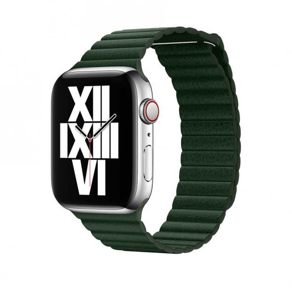 Apple Watch 44mm KRD-09 Deri Lop Kordon - 8