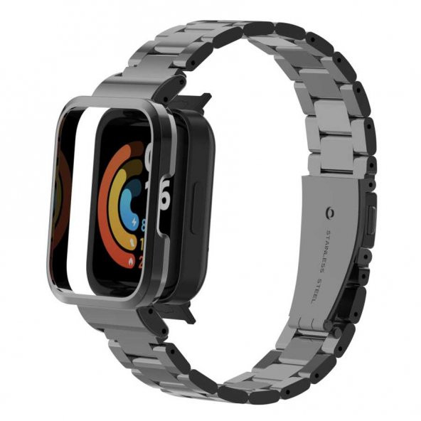 Xiaomi Redmi Watch (Mi Watch Lite) Zore KRD-60 Metal Kordon - 3