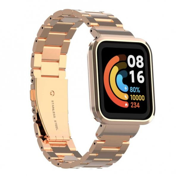 Xiaomi Redmi Watch (Mi Watch Lite) Zore KRD-60 Metal Kordon - 8