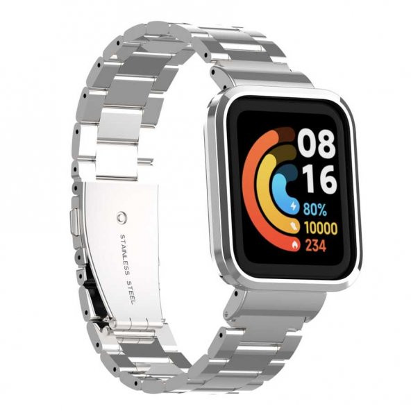 Xiaomi Redmi Watch (Mi Watch Lite) Zore KRD-60 Metal Kordon - 10