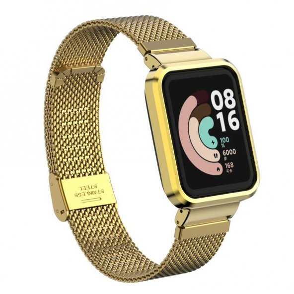 Xiaomi Redmi Watch (Mi Watch Lite) Zore KRD-59 Metal Kordon - 8
