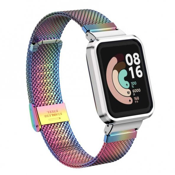 Xiaomi Redmi Watch (Mi Watch Lite) Zore KRD-59 Metal Kordon - 11