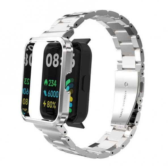 Xiaomi Redmi Watch 2 Lite Zore KRD-60 Metal Baklalı Kordon - 4