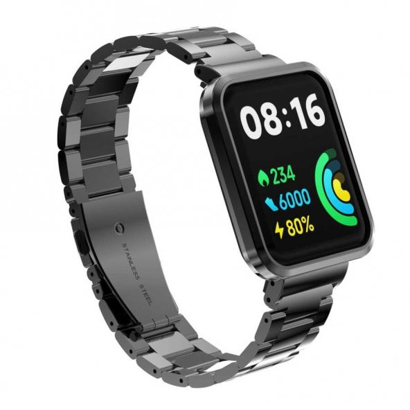 Xiaomi Redmi Watch 2 Lite Zore KRD-60 Metal Baklalı Kordon - 11