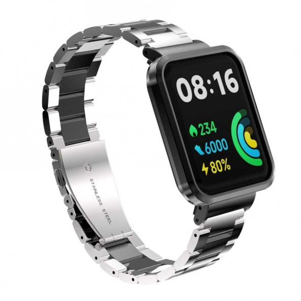 Xiaomi Redmi Watch 2 Lite Zore KRD-60 Metal Baklalı Kordon - 12
