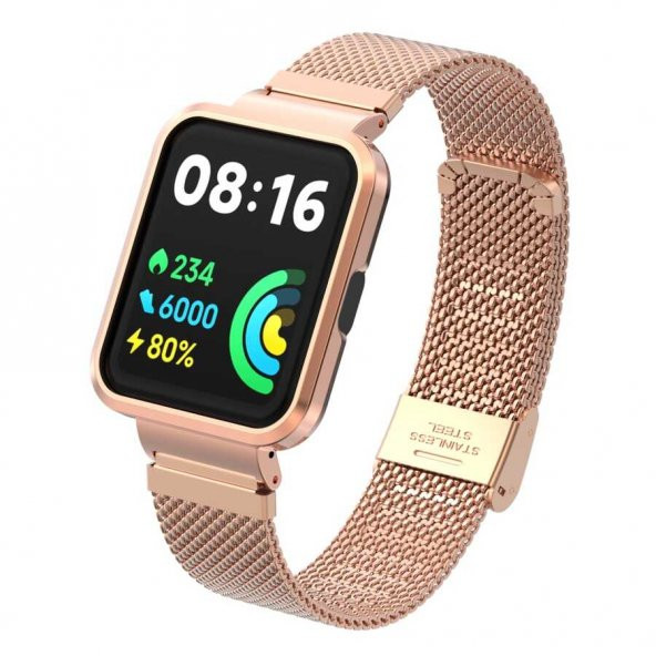 Xiaomi Redmi Watch 2 Lite Zore KRD-66 Metal Kordon - 10