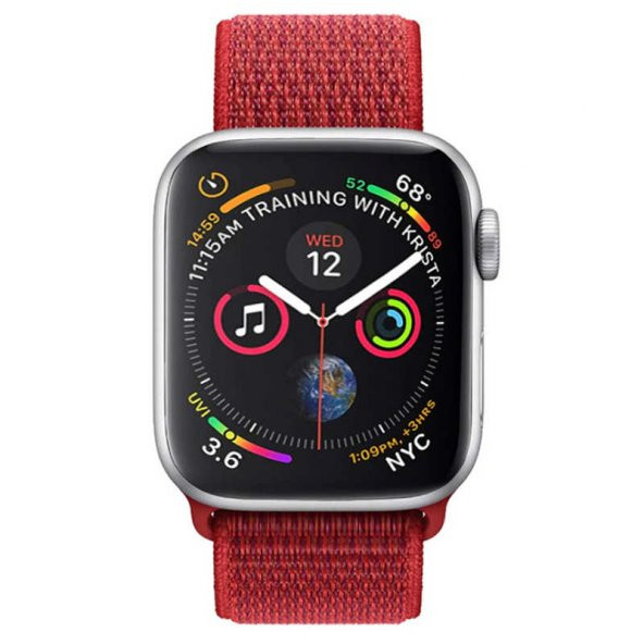 Apple Watch Ultra 49mm Kordon KRD-03 Hasır Strap Kayış - 7