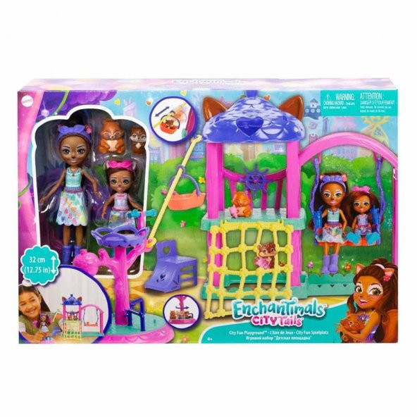 Mattel Enchantimals Çocuklar İçin Sincap Kızlar Oyun Parkı Seti - 4