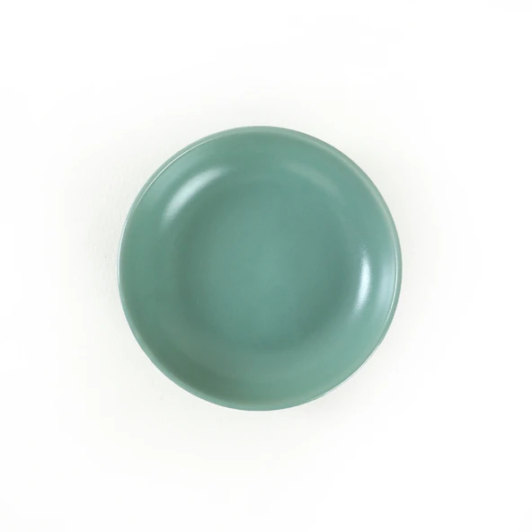 Keramika Mat Açık Yeşil Halka Çerezlik/Sosluk 13 Cm 6 Adet - 5