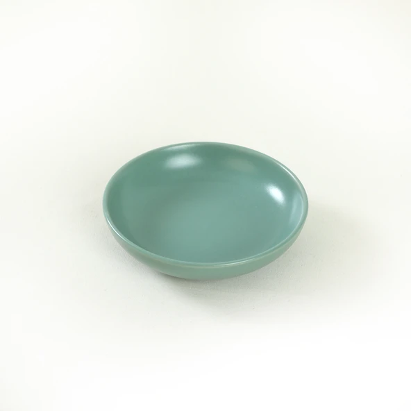 Keramika Mat Açık Yeşil Halka Çerezlik/Sosluk 13 Cm 6 Adet - 4