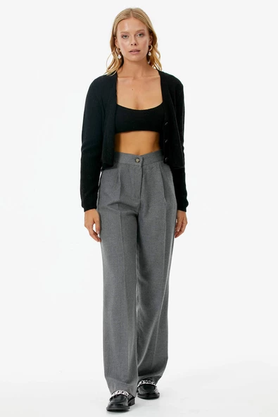 Hırka Atlet İkili Triko Takım - Siyah - 4