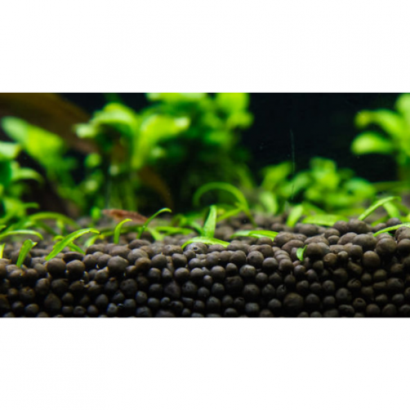 İthal Akvaryum Bitki Kumu Gübre Katkılı Yuvarlak Kum Siyah 1 kg - 2