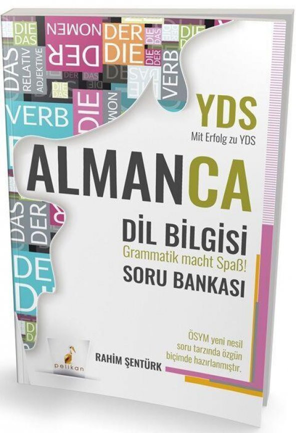 YDS Almanca Dil Bilgisi Soru Bankası Pelikan Yayınları