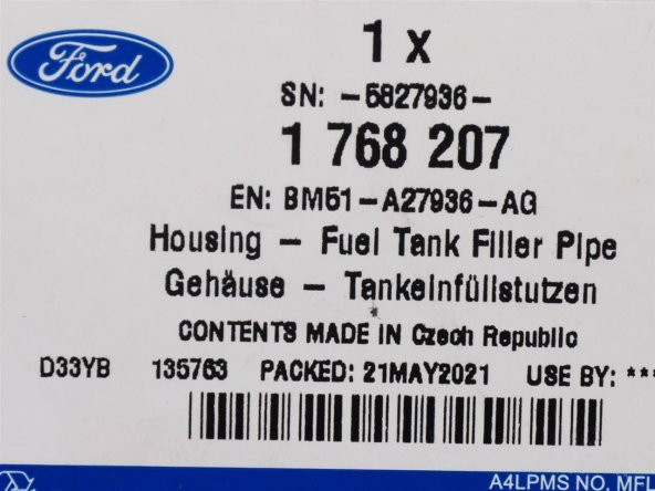 Ford Focus Yakıt Depo İç Braket Yuvası  Hatchback ORİJİNAL 20112014 - 3