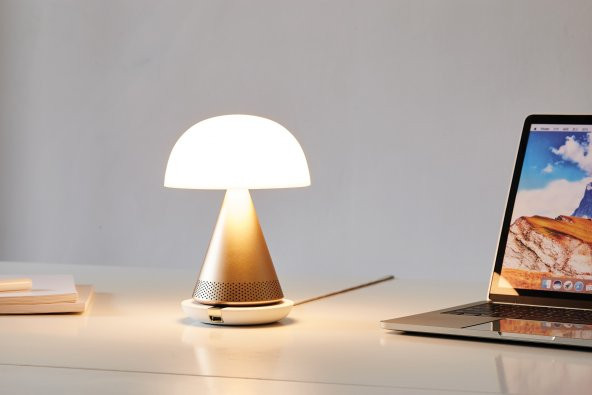 Lexon Mina L Led Lamba ve  Bluetooth Hoparlör Dore - 5