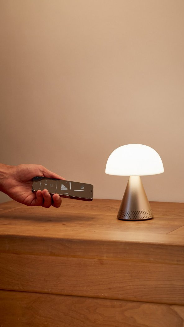 Lexon Mina L Led Lamba ve  Bluetooth Hoparlör Dore - 9