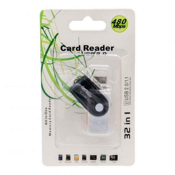 POWERMASTER PM-2513 USB 2.0 ÇOKLU 32IN1 SD/MMC KART OKUYUCU - 3