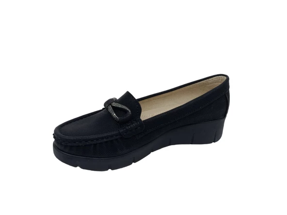 Zerhan 403 Kadın Siyah Dolgu Topuk Ayakkabı - 3