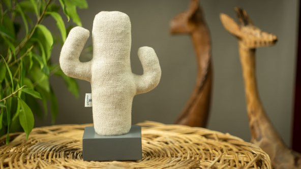 Kayigo Gri Woody Üçlü Ofis Seti- Bej Kaktüs - 5