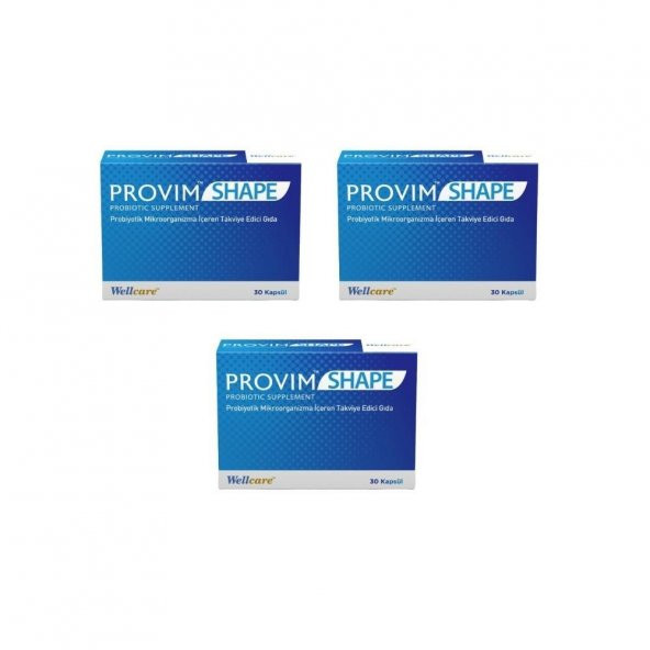 Provim Shape Probiyotik Mikroorganizma İçeren Takviye Edici Gıda 30 Kapsül 3 Al 2 Öde