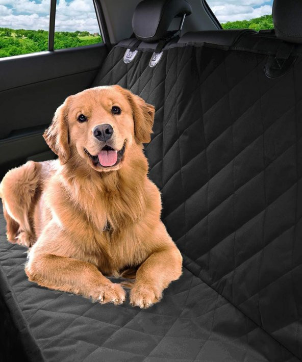 Oto Evcil Hayvan Arka Koltuk Örtüsü Kedi Köpek Koltuk Koruyucu Araba Su Geçirmeyen Bagaj Örtüsü - 2