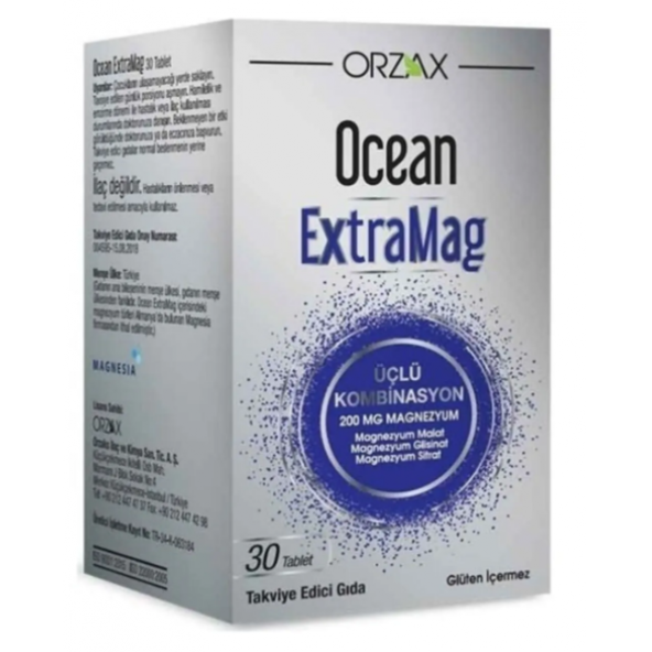 Ocean Extramag 30 Tablet Magnezyum Takviyesi Ü - PttAVM