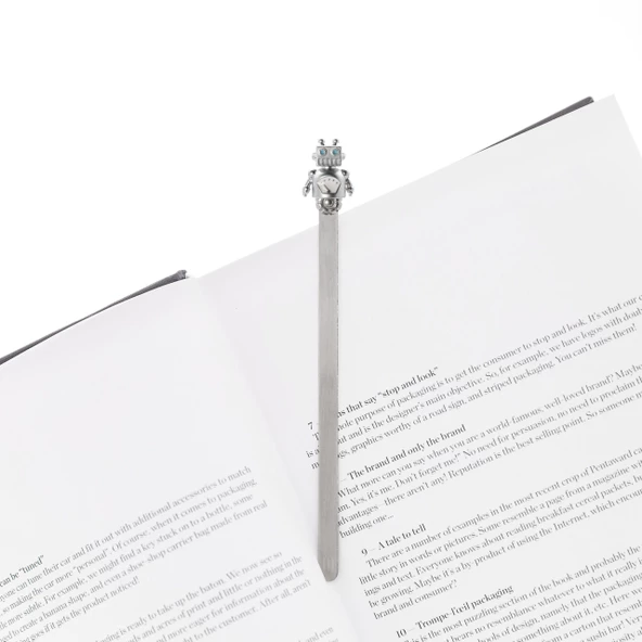 Robot Kitap Ayracı Gümüş - 2