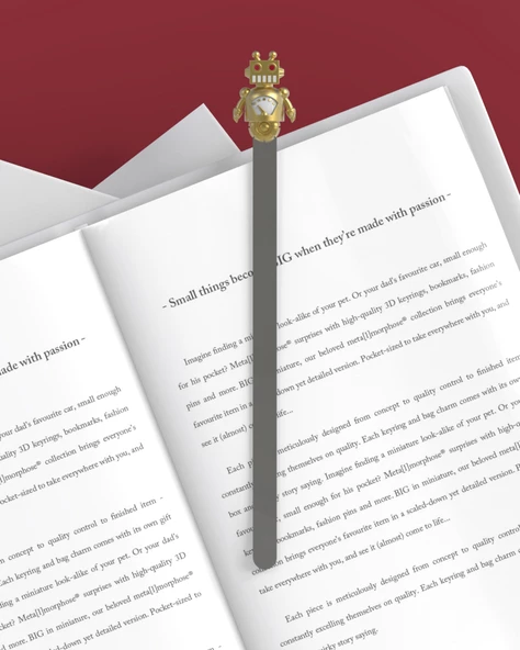 Robot Kitap Ayracı Gold - 5