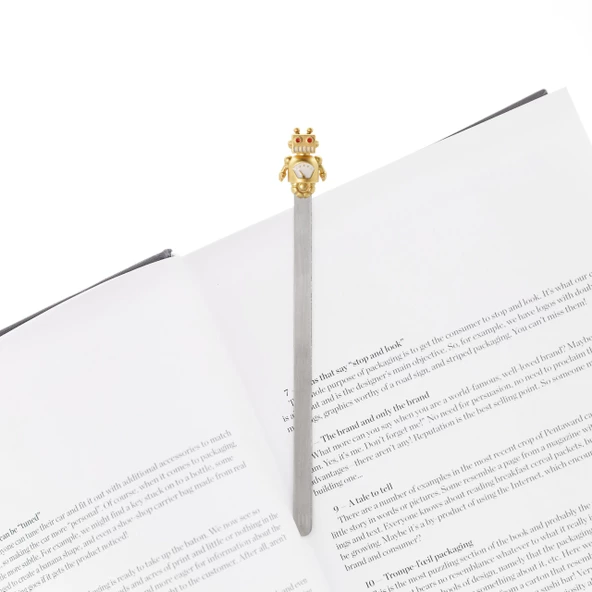 Robot Kitap Ayracı Gold - 2