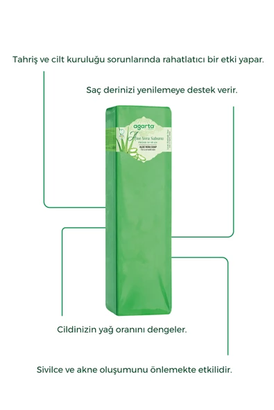Agarta Doğal El Yapımı Aloe Vera Sabunu 1400 gr - 2