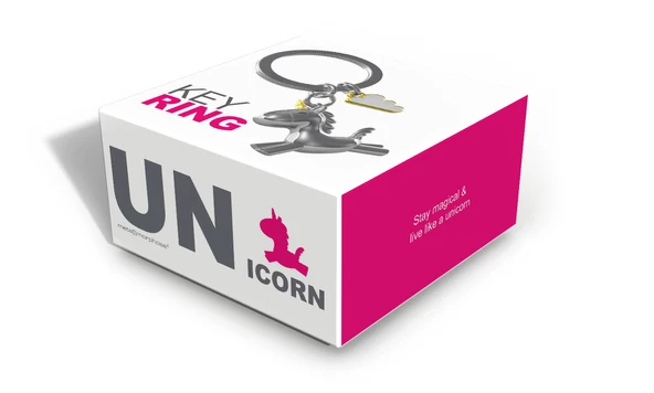 3D Uçan Unicorn Anahtarlık - 4