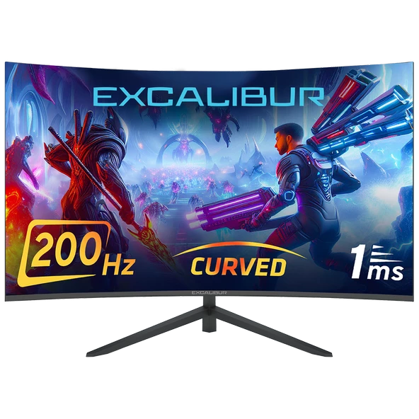 Excalibur M.E27FHD-G 27" 200Hz 1Ms 300Nıt (Hdmı+Display) Curved Freesync + G-Sync Fhd Led Monitör