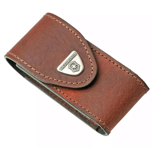 Victorinox Deri Çakı Kılıfı 4.0545 Kahverengi Cırtcırtlı - 2