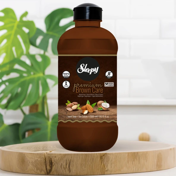 Sleepy Premium Brown Care Serisi Sıvı Sabun 1500 ml - Resim 2