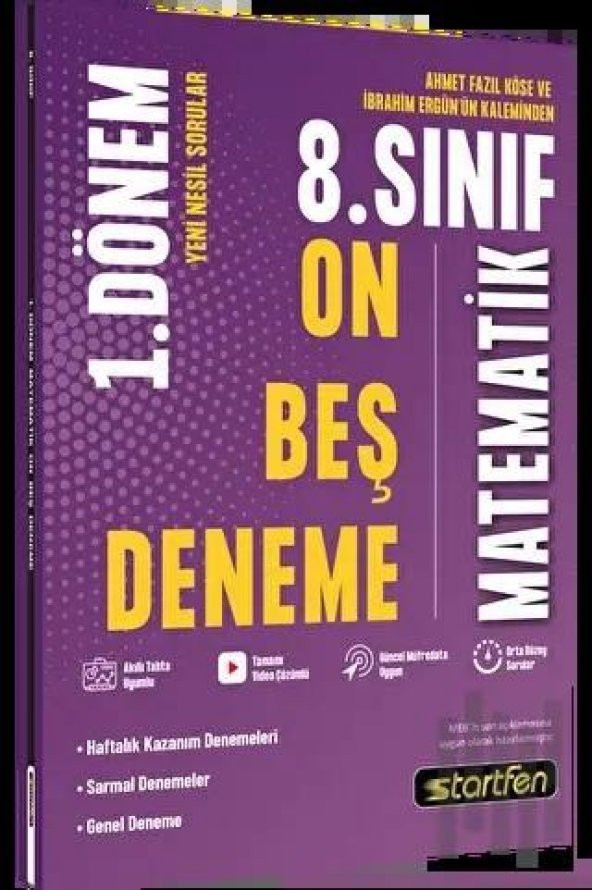 Startfen 8.sınıf 1. Dönem Matematik 15 Deneme