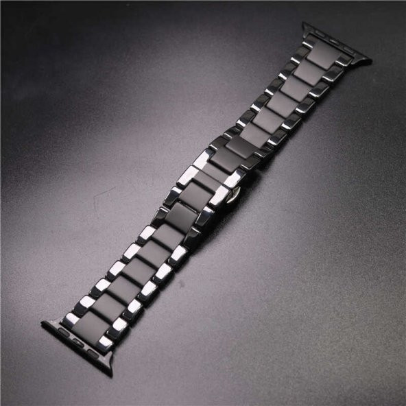 ​​​Apple Watch 38mm Mat Seramik Metal Kordon - 9
