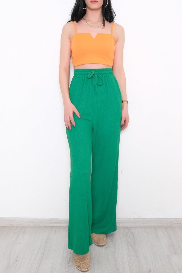 Beli Lastikli Pantolon Yeşil - 10536.1059. - 5