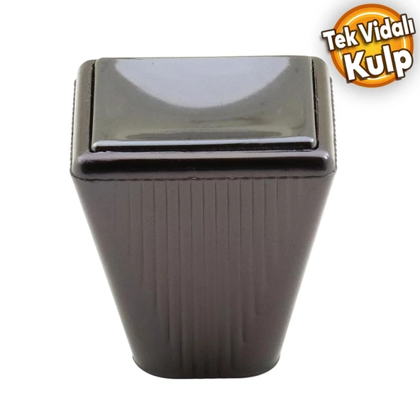 Fonte Düğme Dolap Dolabı Çekmece Kulpu Kulpları Kulbu Plastik Füme Tek Vidalı Kulp Mobilya Mutfak