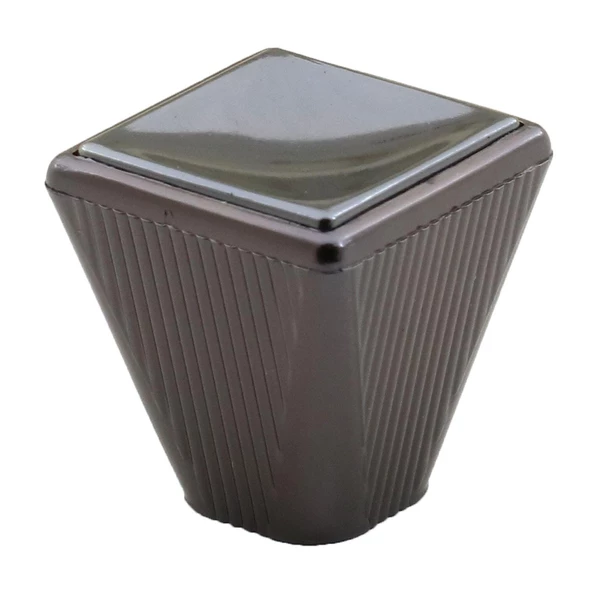 Fonte Düğme Dolap Dolabı Çekmece Kulpu Kulpları Kulbu Plastik Füme Tek Vidalı Kulp Mobilya Mutfak - Resim 3