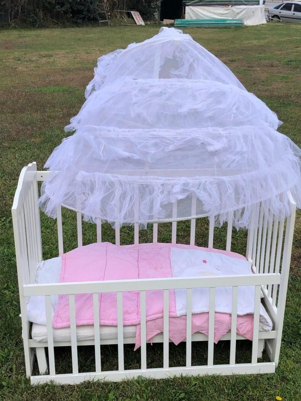 Bambidoo Beyaz Ahşap Beşik 60x120cm (Kullanılmış) - 3