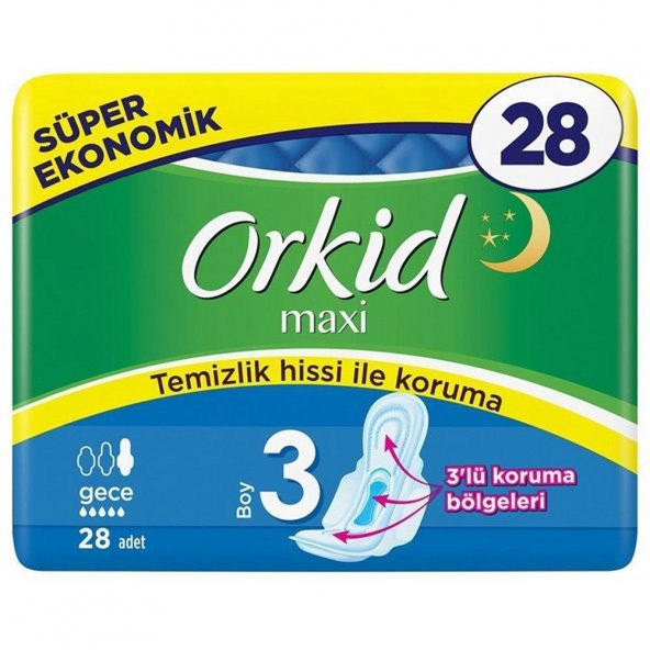 Orkid Maxi Super Eko Gece 24Lü