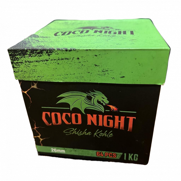 Coco Night (TANITIM FİYATI) 1kg Hindistan cevizi küp nargile kömürü 26mm - 11