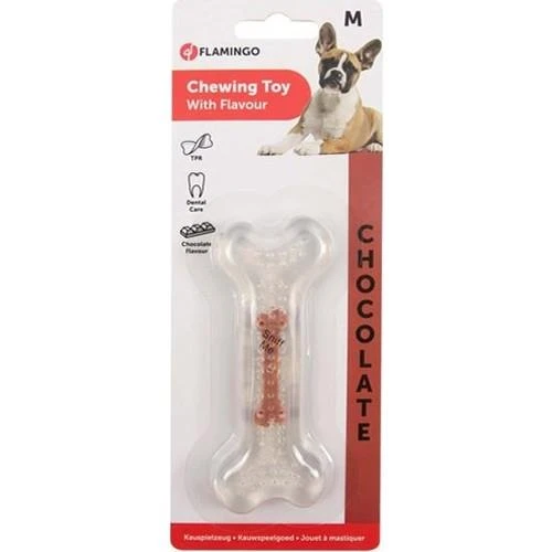 Flamingo Çikolata Kokulu Şeffaf Kemik 12 Cm