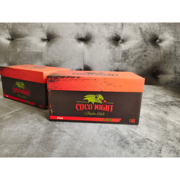 Coco Night (TANITIM FİYATI) 1kg Hindistan cevizi küp nargile kömürü 27mm - 3
