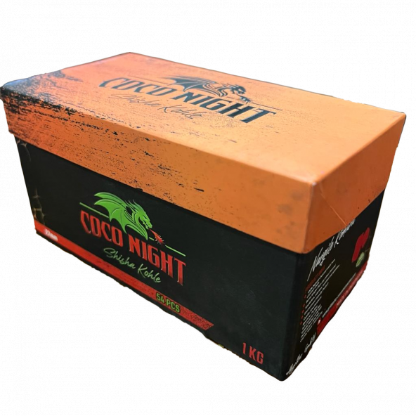 Coco Night (TANITIM FİYATI) 1kg Hindistan cevizi küp nargile kömürü 27mm - 9